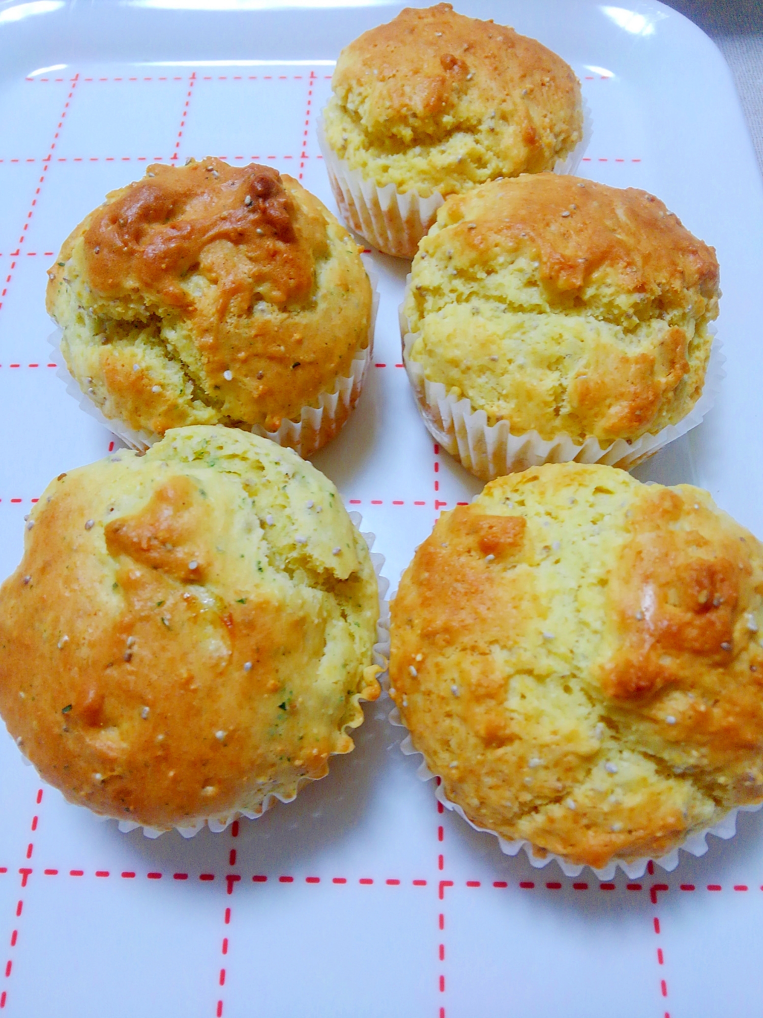 お食事マフィン チアシード入り レシピ 作り方 By びいまま 楽天レシピ