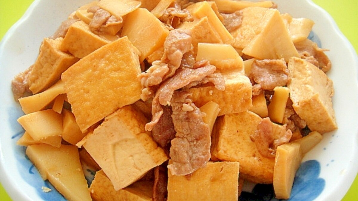 厚揚げと筍豚肉の炒め煮 レシピ 作り方 By Mint74 楽天レシピ 厚揚げと筍豚肉の炒め煮 レシピ 作り方 By Mint74 楽天レシピ