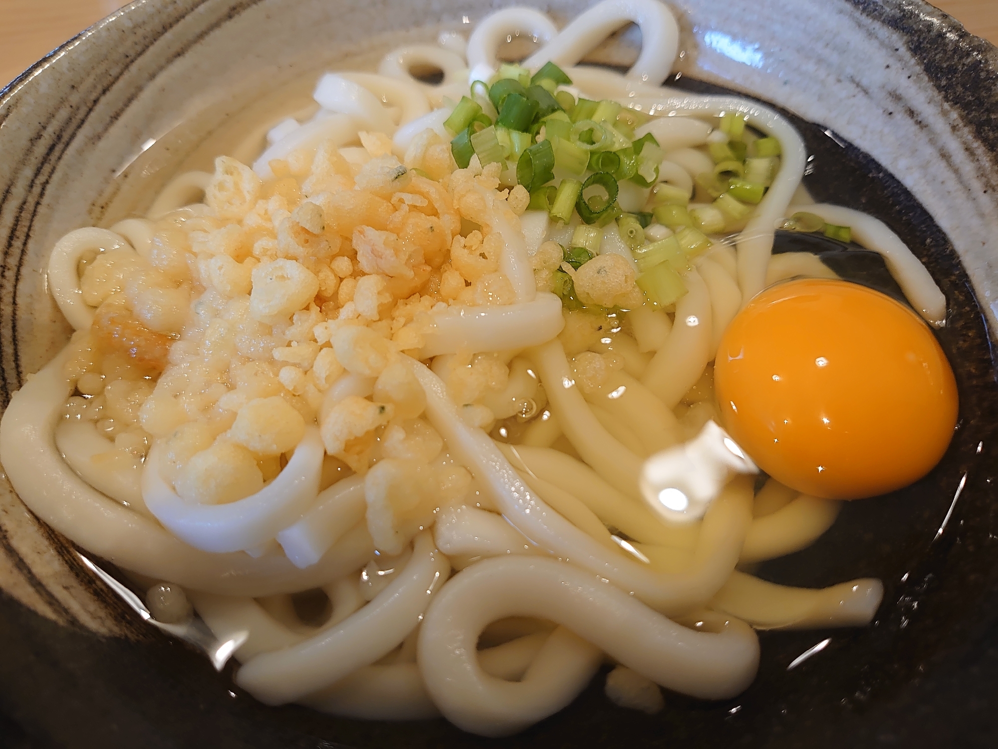 玉子たぬきうどん