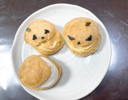 ハロウィンに☆かぼちゃのシュークリーム