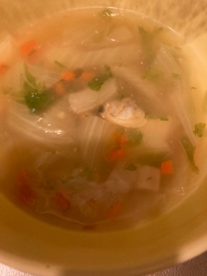 冷凍のシーフードミックスで！白菜の海鮮中華煮♪