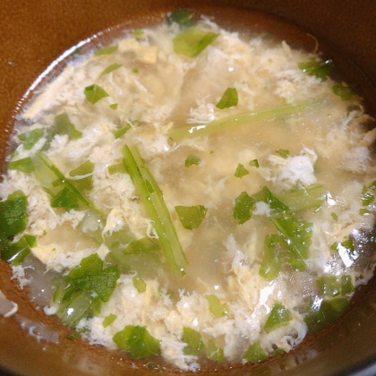 小松菜のたまごスープ