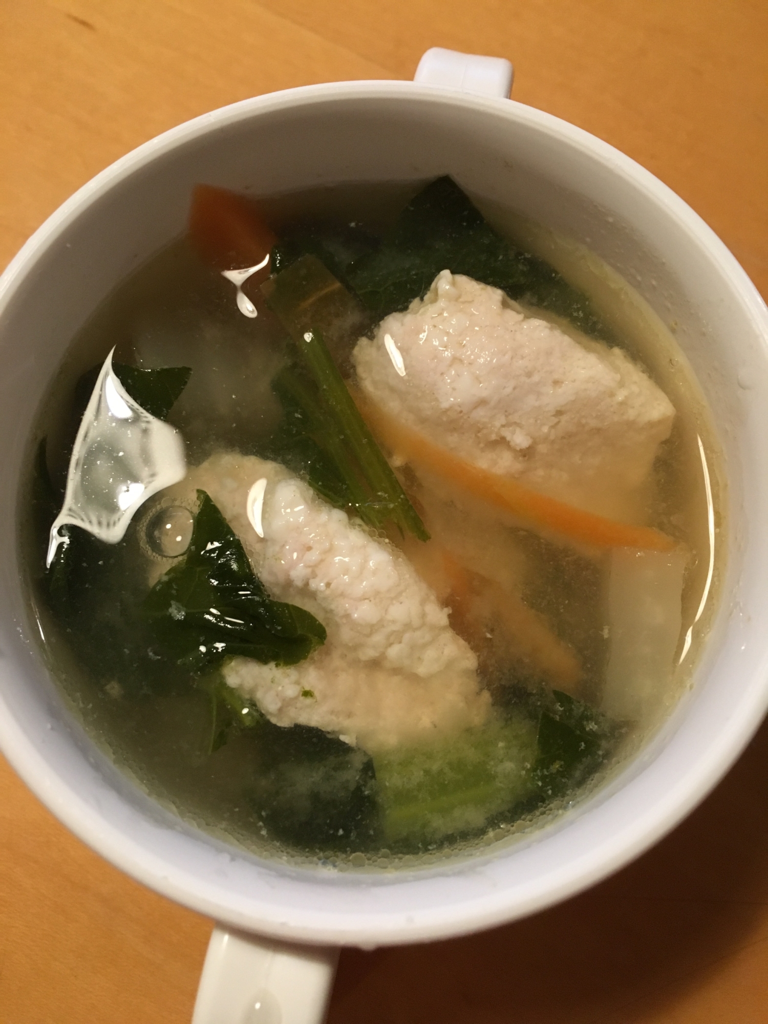 鶏肉豆腐団子の味噌スープ 【離乳食】取り分けレシピ