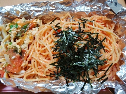 明太子パスタ作りました。おいしかったです。