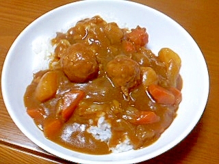 冷凍肉団子カレー