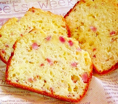 HBで簡単❤ベーコン&チーズのクイックブレッド❤