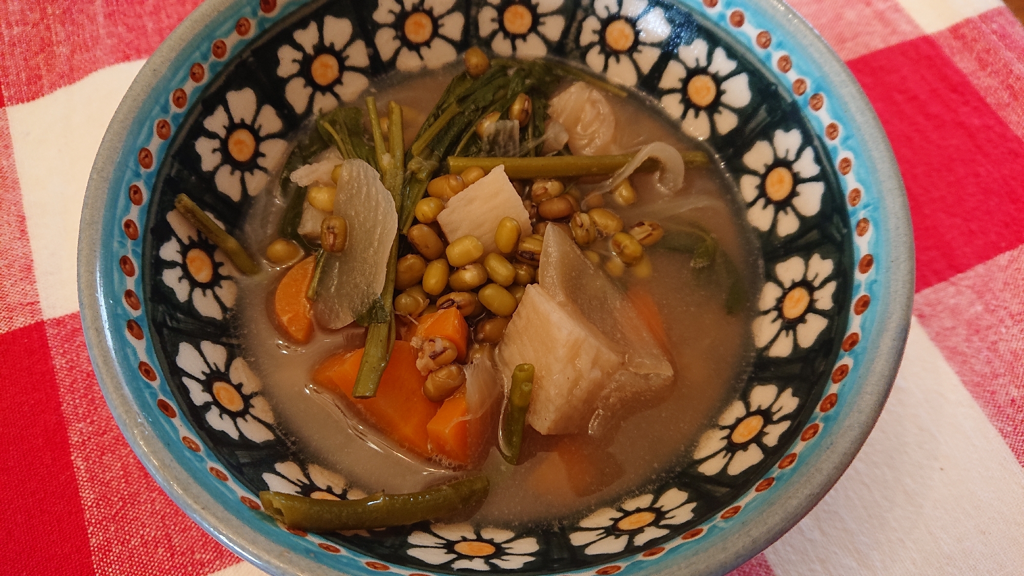 作り置き用  緑豆を使った中華スープ