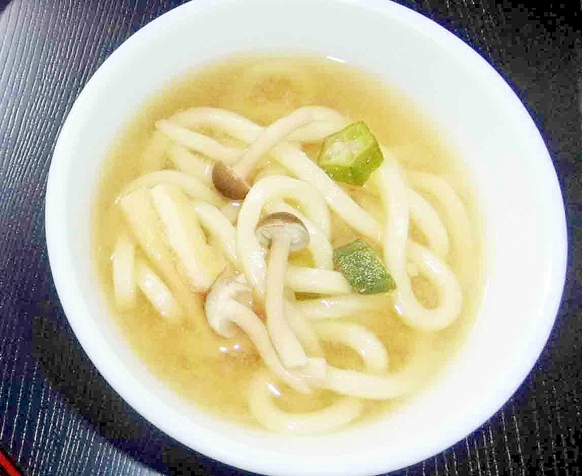 お味噌汁残りでリメイク味噌うどん