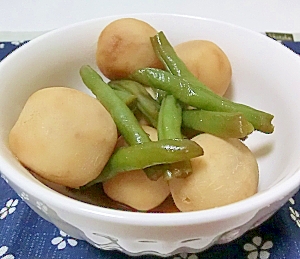 簡単☆里芋といんげんの煮物