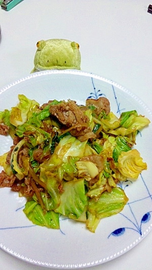 沖縄そばだし活用★豚とキャベツのチャンプルー