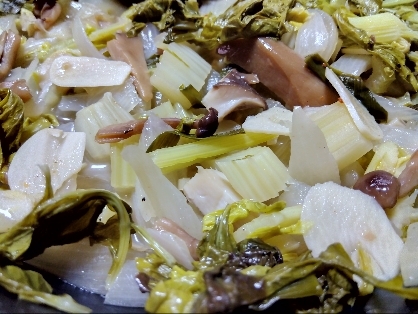 鶏肉と玉ねぎ小松菜エリンギの生姜焼き