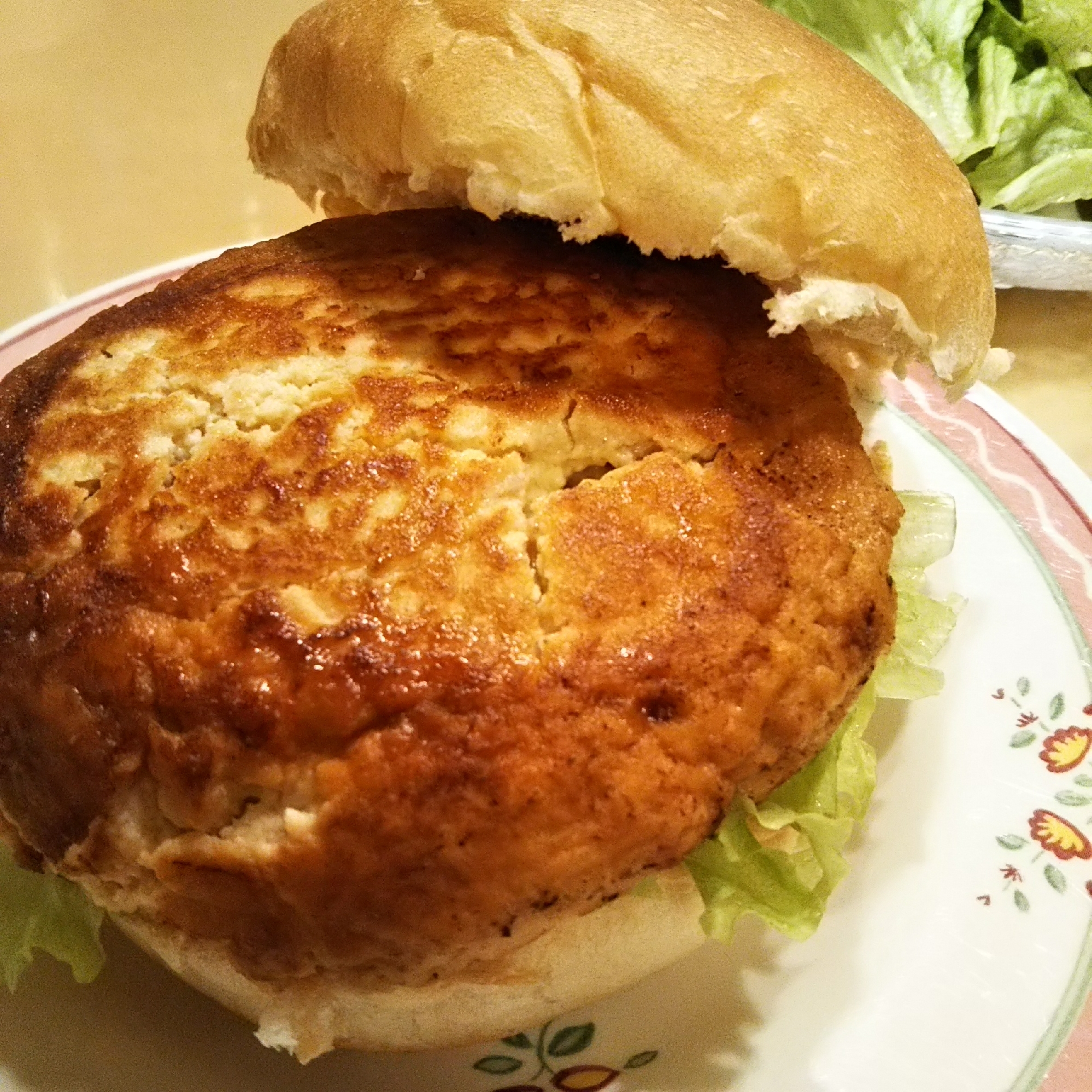 鶏挽き肉と豆腐のヘルシーハンバーグ♪