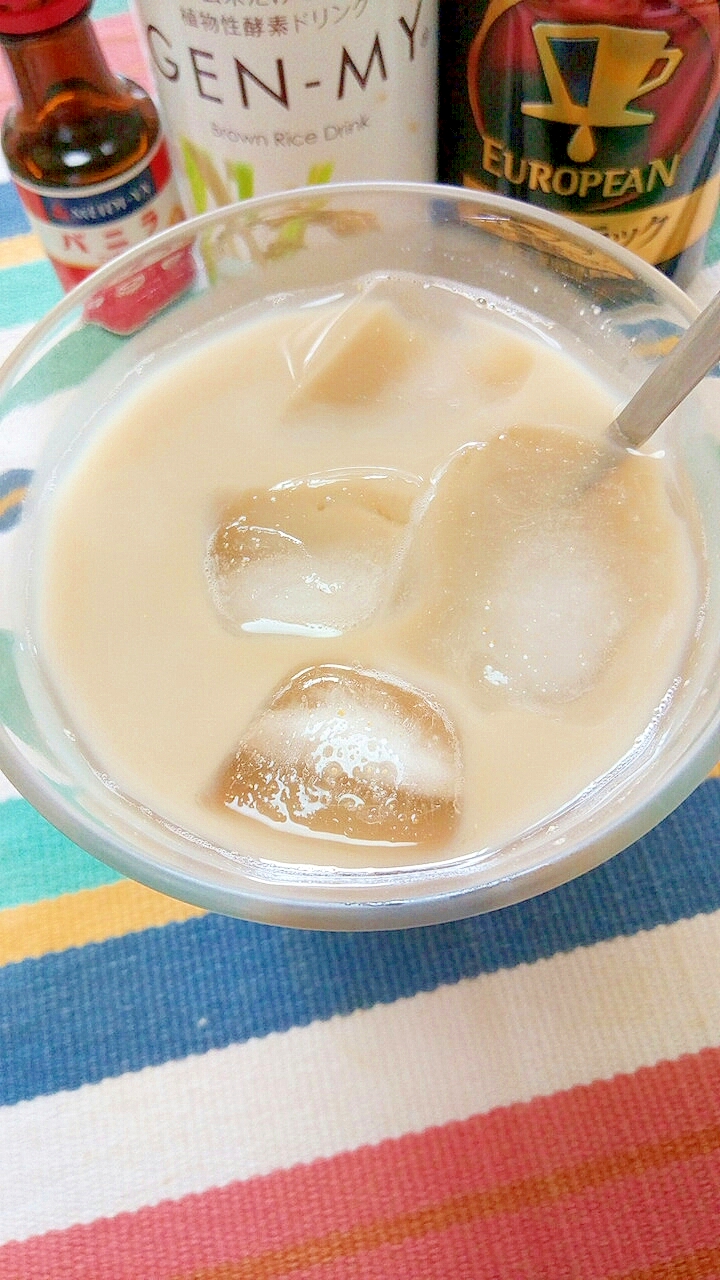 アイス☆バニラライスミルクカフェオレ♪