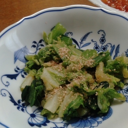 小松菜が少なかったので白菜を足してしまいましたが、美味しく出来ました！レシピありがとうございますm(__)m