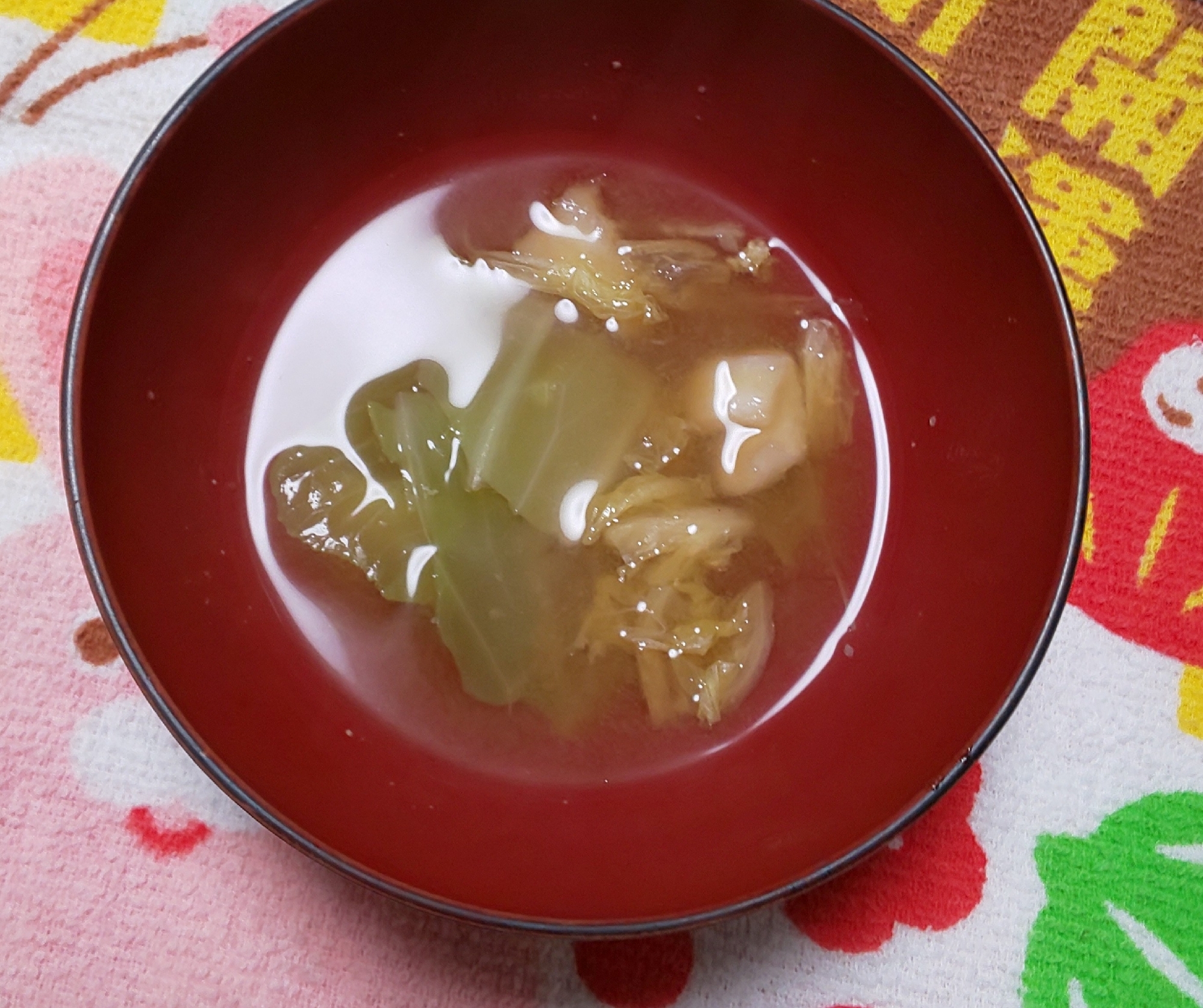 白菜とキャベツの味噌汁