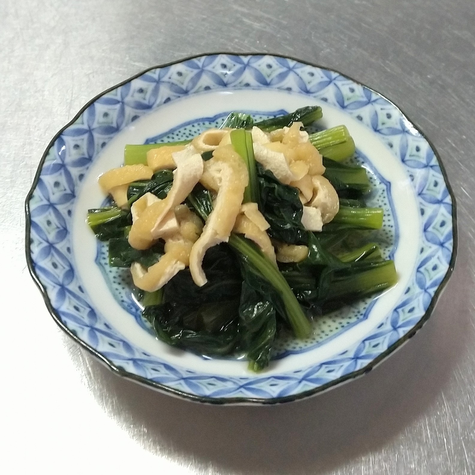 小松菜と油揚げの煮物