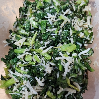 冬場の常備菜☆大根の葉のじゃこ炒め