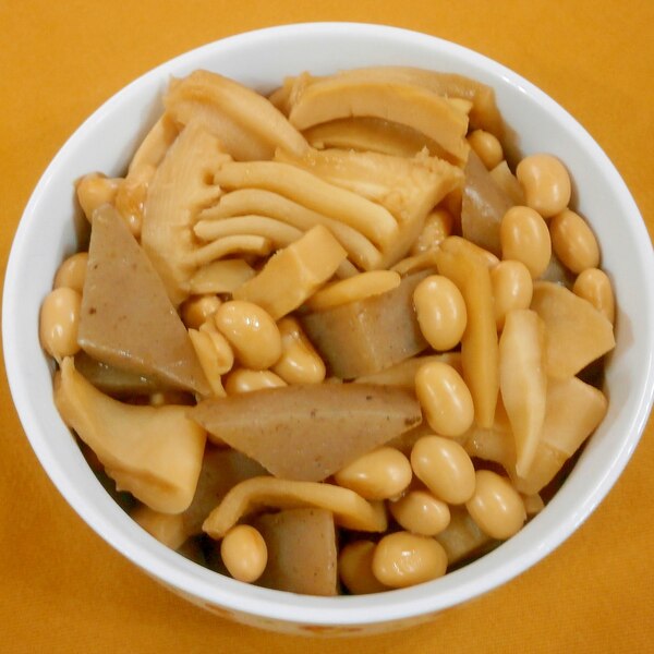 たけのこ こんにゃく 大豆の煮物 レシピ 作り方 By なな1151 楽天レシピ たけのこ こんにゃく 大豆の煮物 レシピ 作り方 By なな1151 楽天レシピ