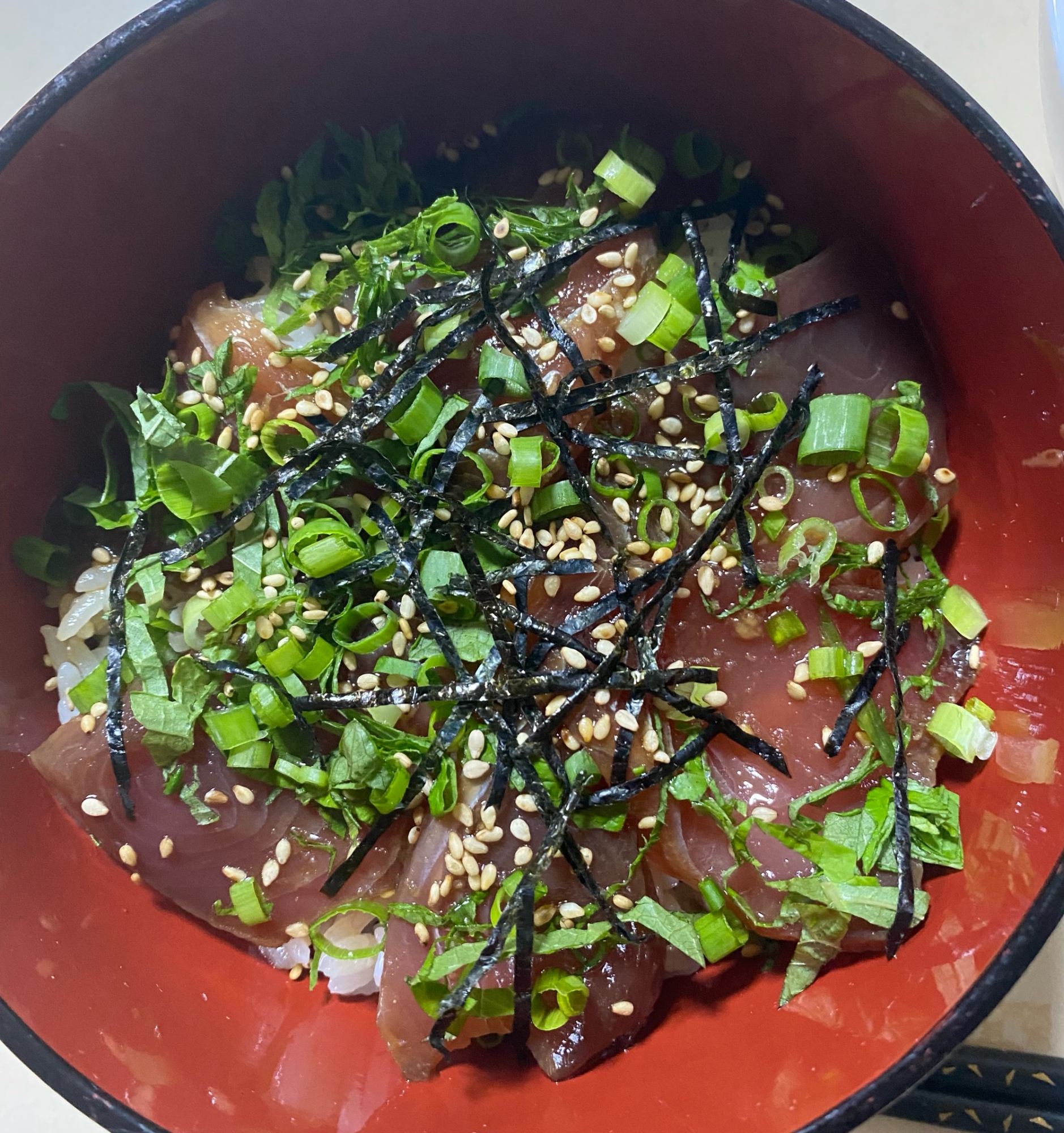 鰹の漬け丼