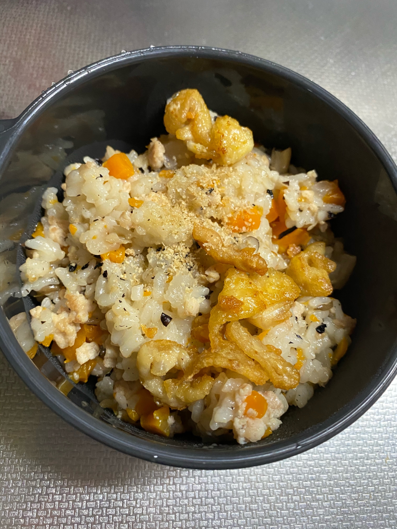お弁当⁑鶏皮炊き込みご飯