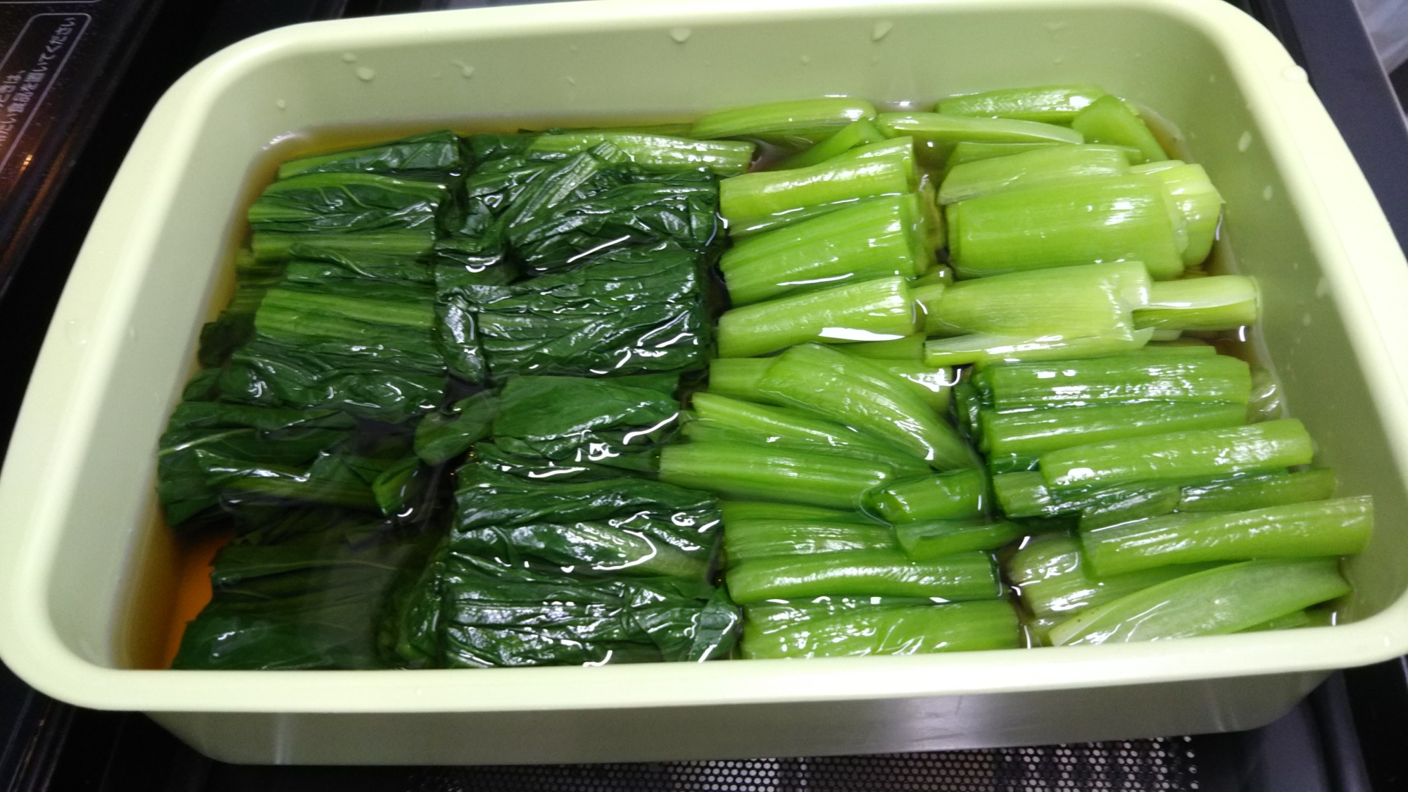 孫も大好き!!小松菜のお浸し。