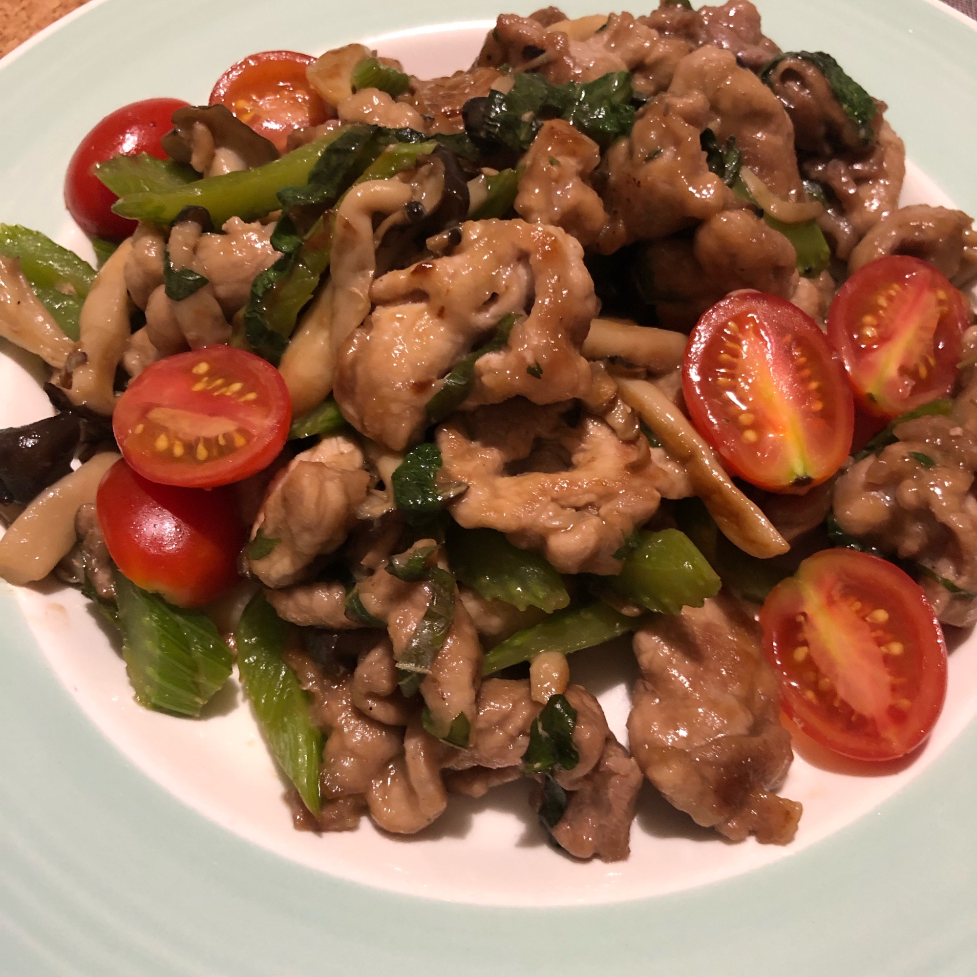 青じそ風味♪豚肉と野菜のオイスターソース炒め