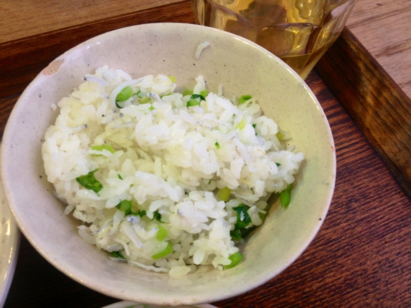 しらすとかぶの葉の混ぜ御飯