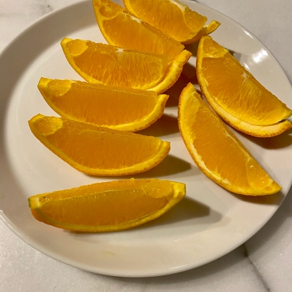 ネーブル・オレンジの切り方