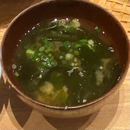 新玉ねぎとニラの味噌汁