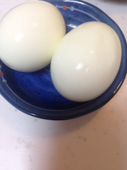 ラーメンのトッピングに、ゆで卵つくりました！
ありがとうございます(*^^*)☆