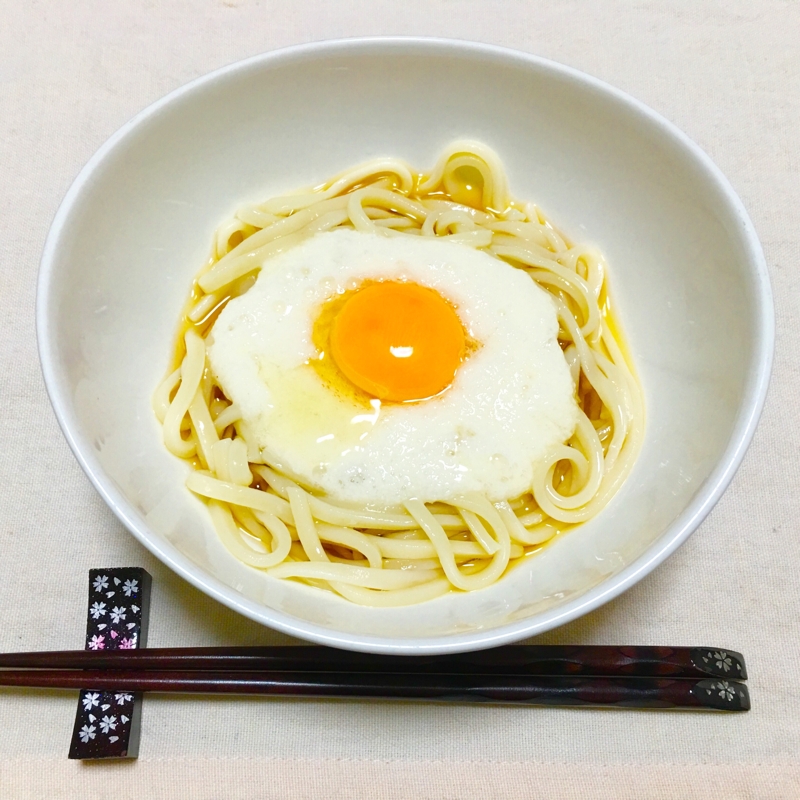 半生讃岐で♪とろろ卵ぶっかけうどん♡