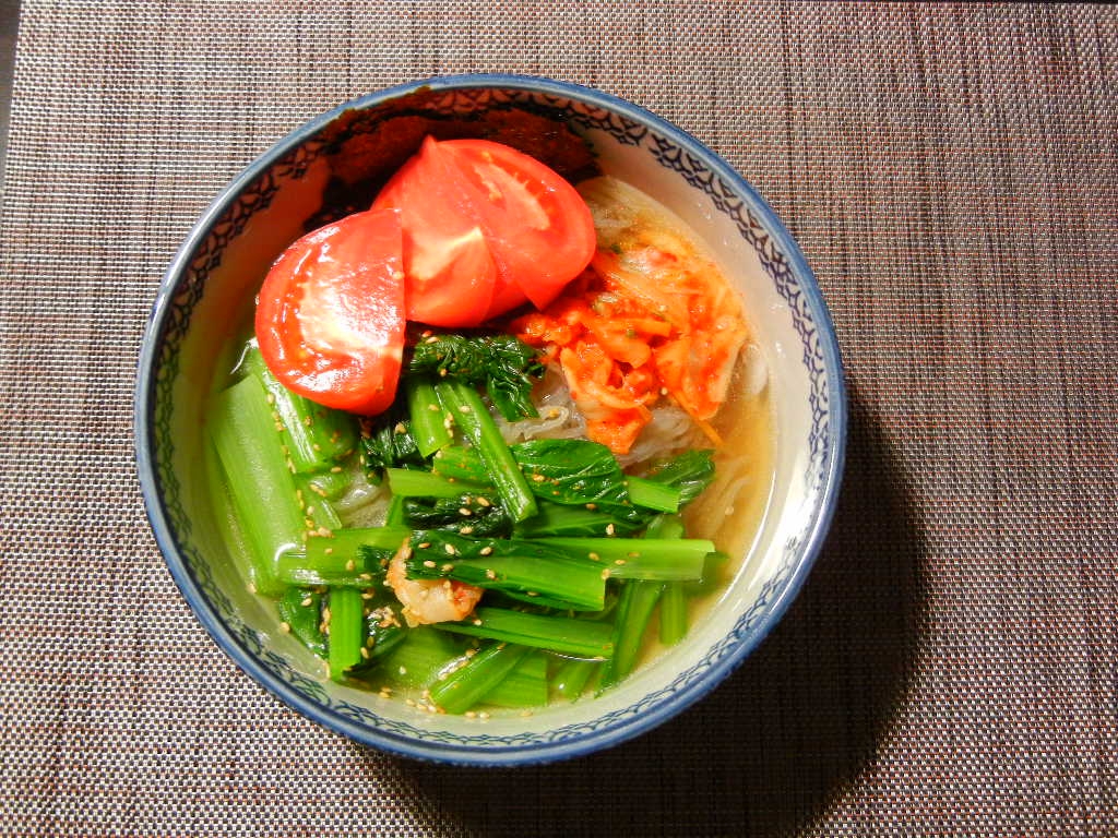 小松菜の冷麺