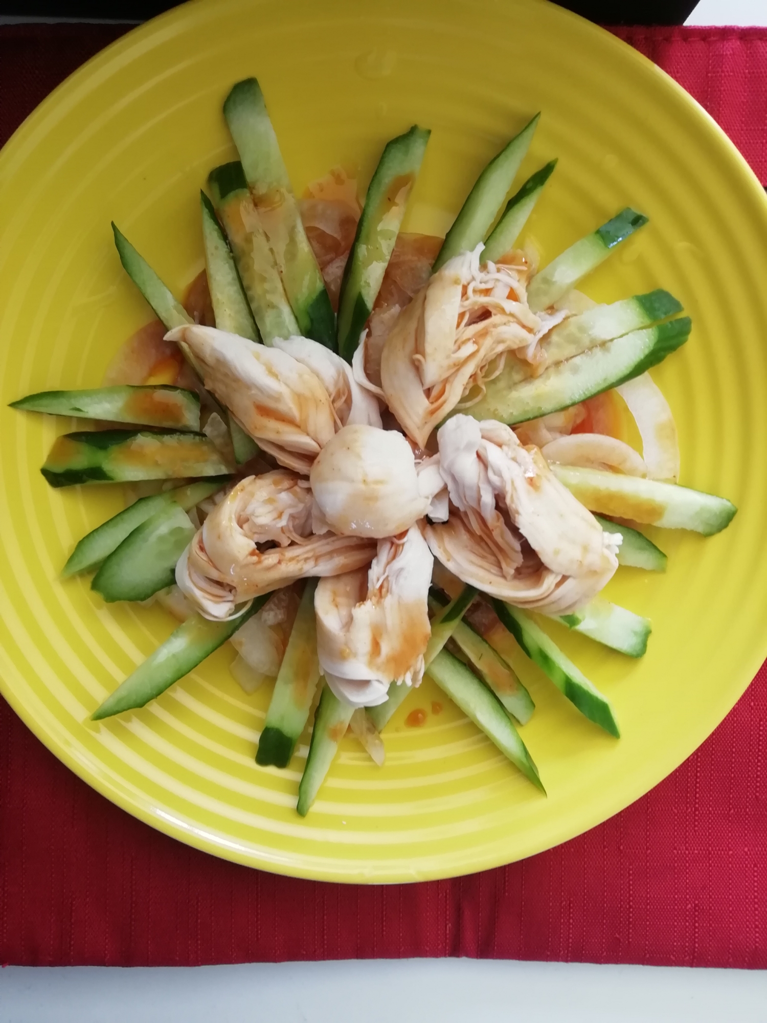 旨辛 なんちゃって棒々鶏 バンバンジー 風夏おかず レシピ 作り方 By ちゃっピ 楽天レシピ