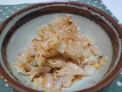 簡単な副菜☆キャベツと玉ねぎの胡麻和え