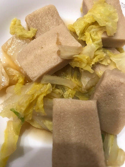 白菜と高野豆腐のレンジ煮