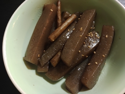 ごぼうとこんにゃくの照り煮♪