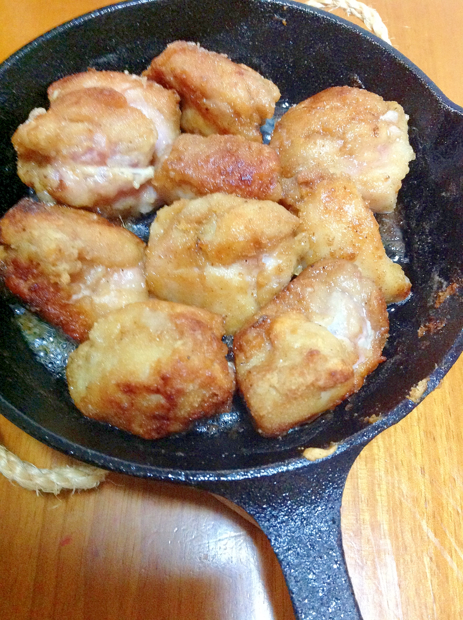 チキンから揚げ粉揚げ焼き