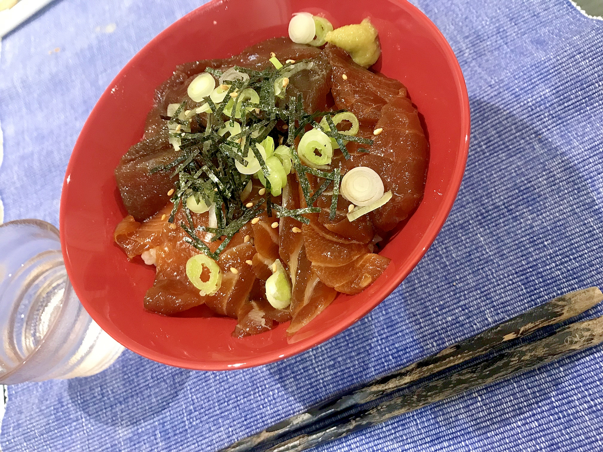 前日に漬けるだけ！サーモン漬け丼