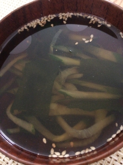 ワカメときゅうりの和風スープ レシピ 作り方 By はなはな桜 楽天レシピ ワカメときゅうりの和風スープ レシピ 作り方 By はなはな桜 楽天レシピ