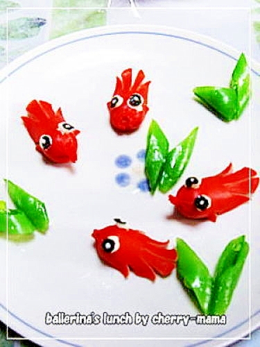 お弁当に 赤ウインナーの金魚ちゃん レシピ 作り方 By チェリーまま 楽天レシピ