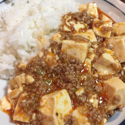 鶏ひき肉と豆腐の味噌マーボ風♪