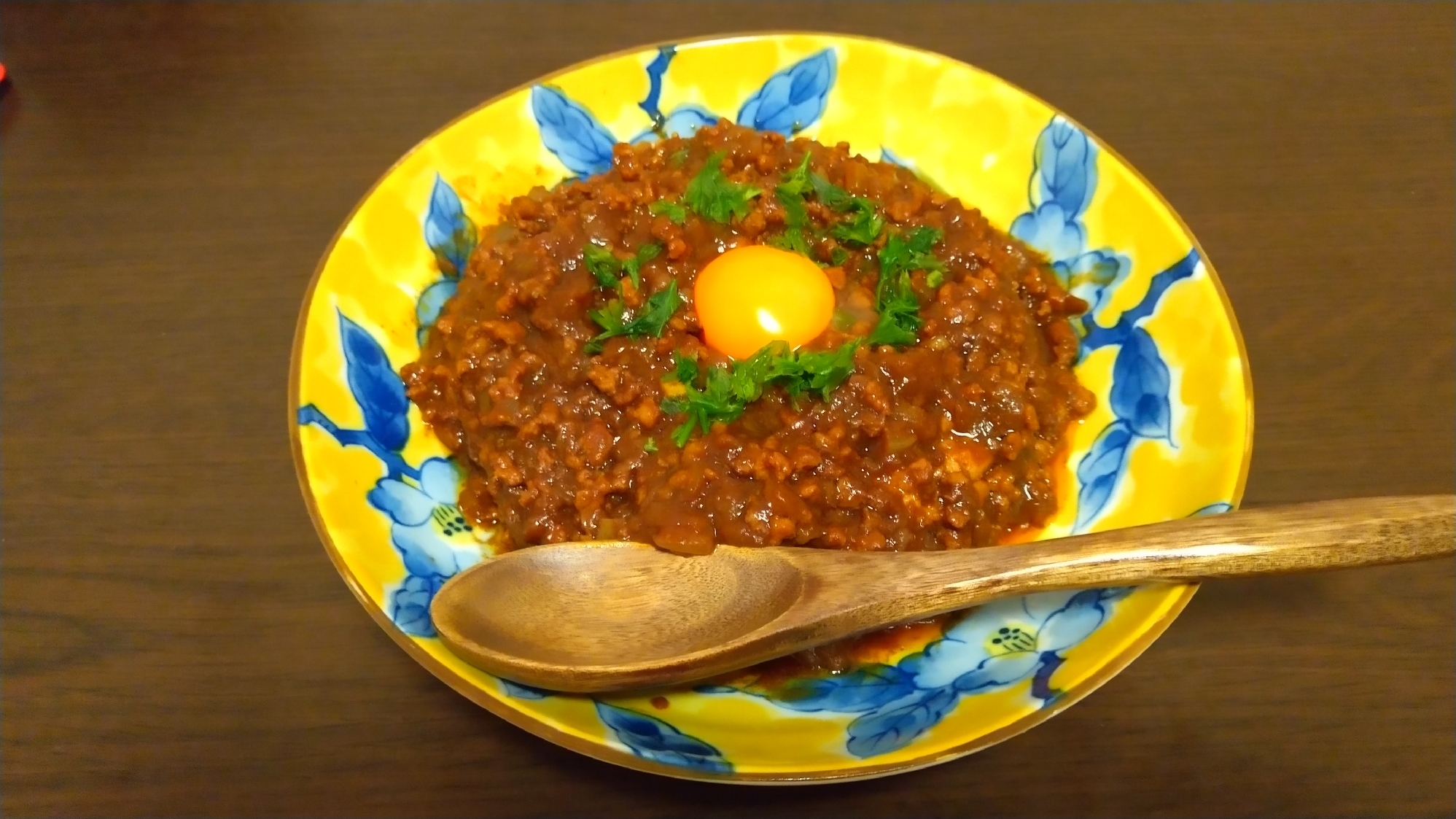 お肉ごろごろキーマカレー