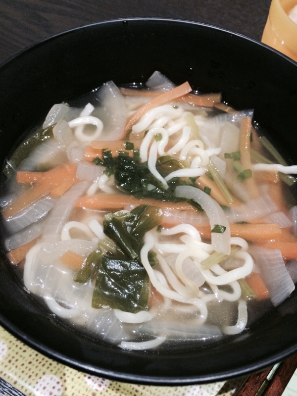 焼きそば麺で☆ラーメン風