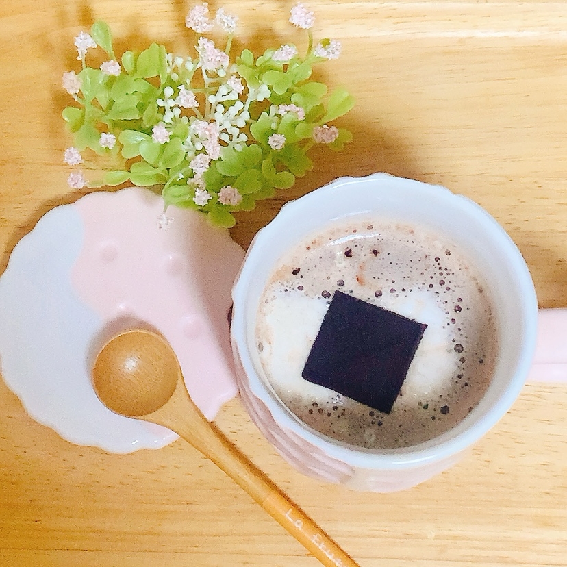 マシュマロ＋チョコonココア