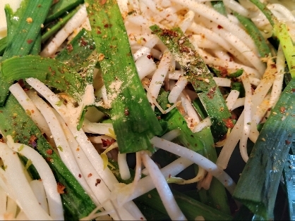 レンジUP彡豆もやし ＊にら＊ピンク辛ナムル