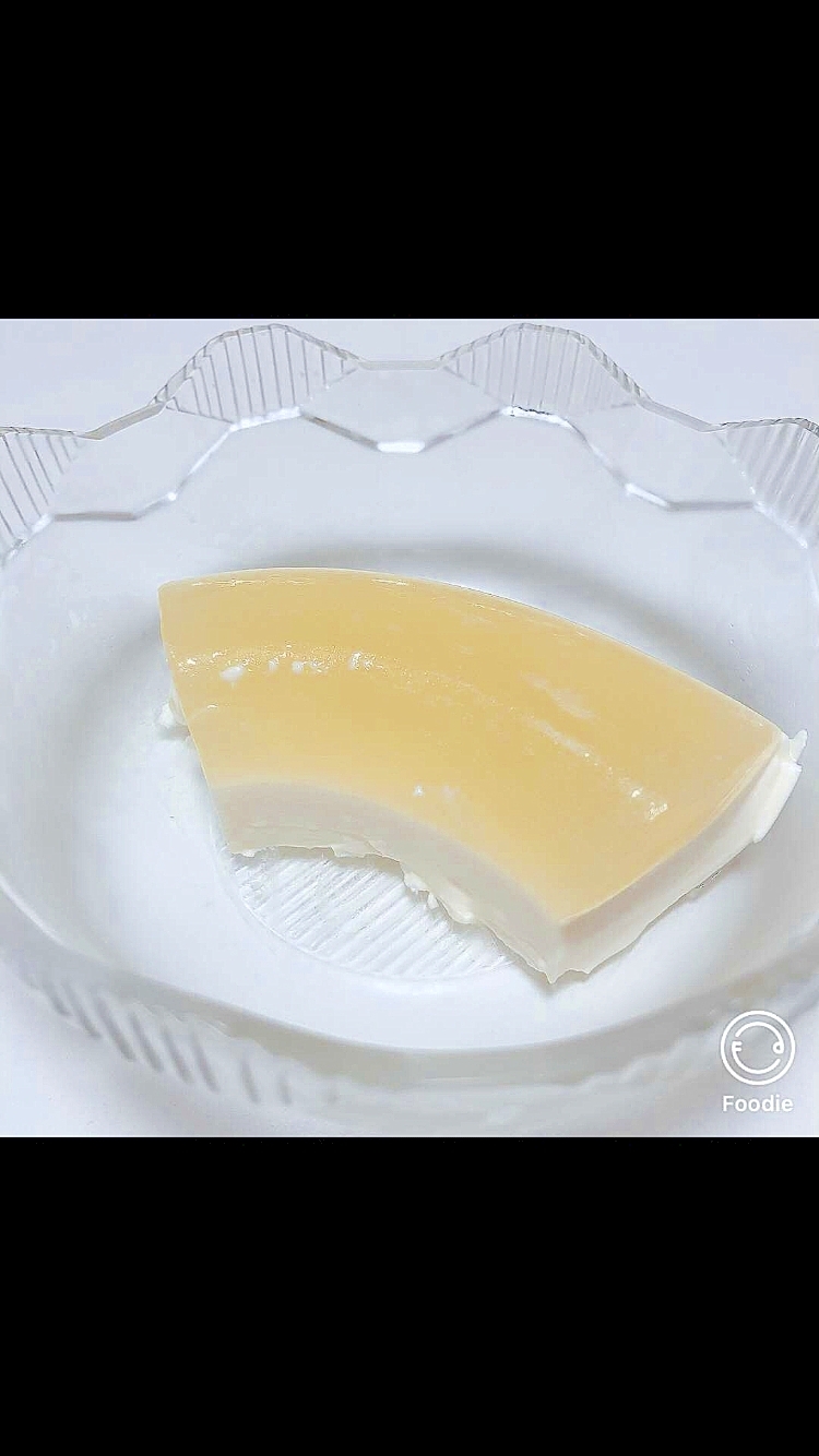 アップルジュースで作る二層ゼリー