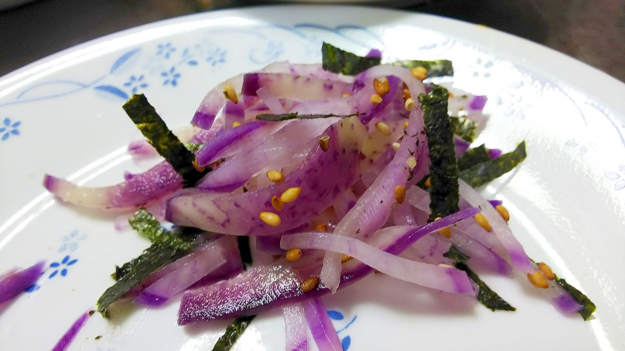 大根の焼海苔サラダ