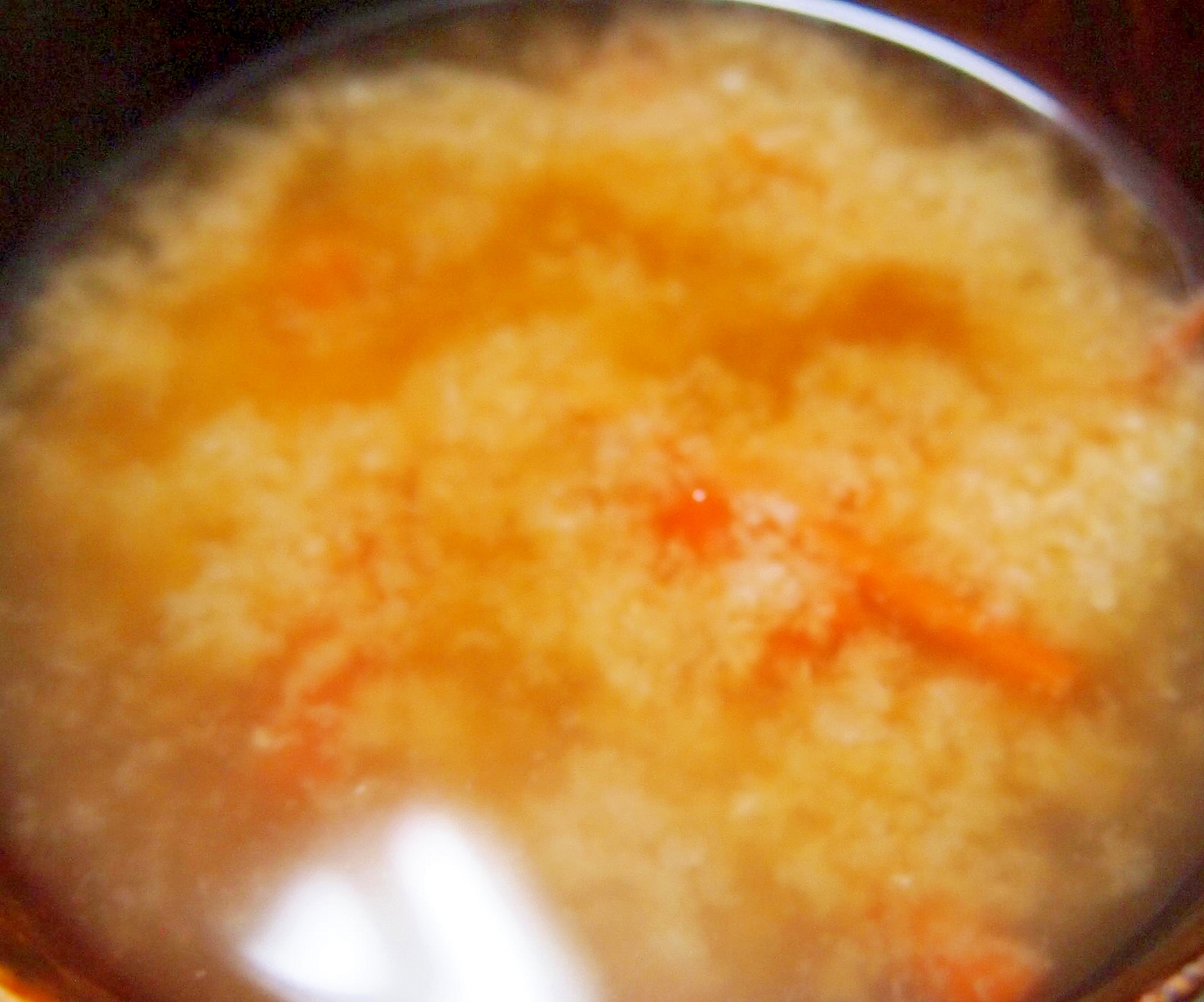 にんじんとコーンの味噌粕汁