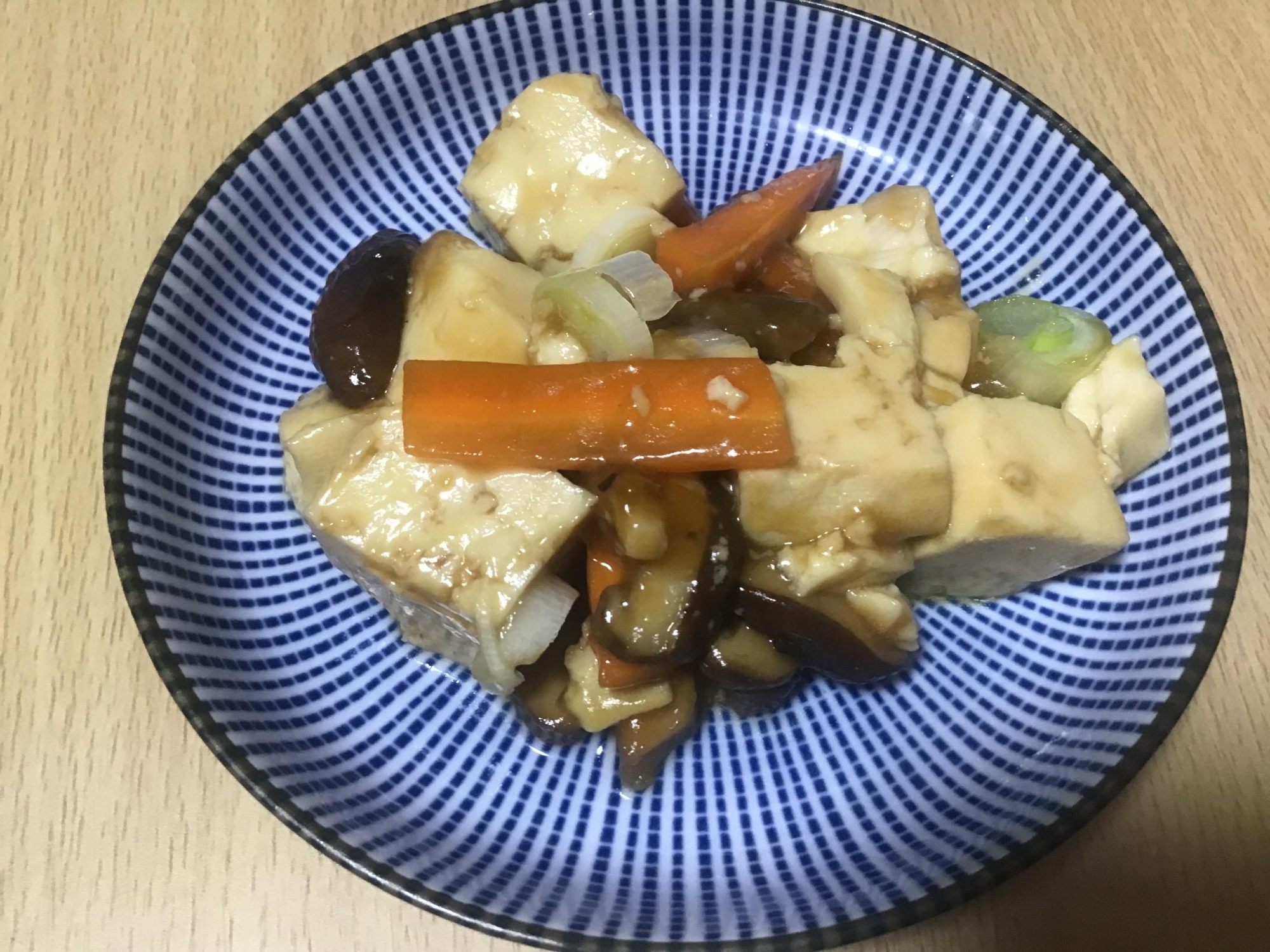 とろっと中華風　豆腐のオイスター炒め