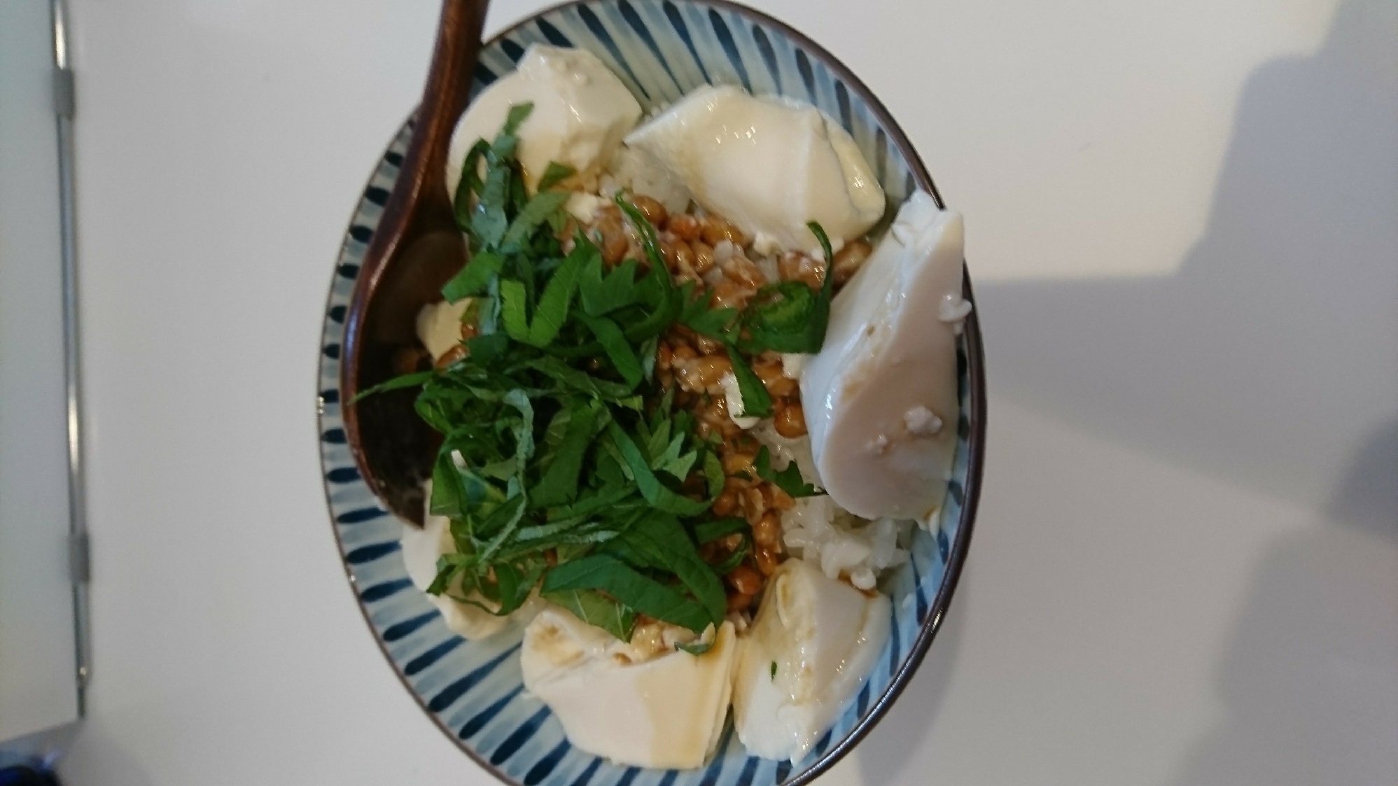 暑い日に簡単!!豆腐と納豆丼